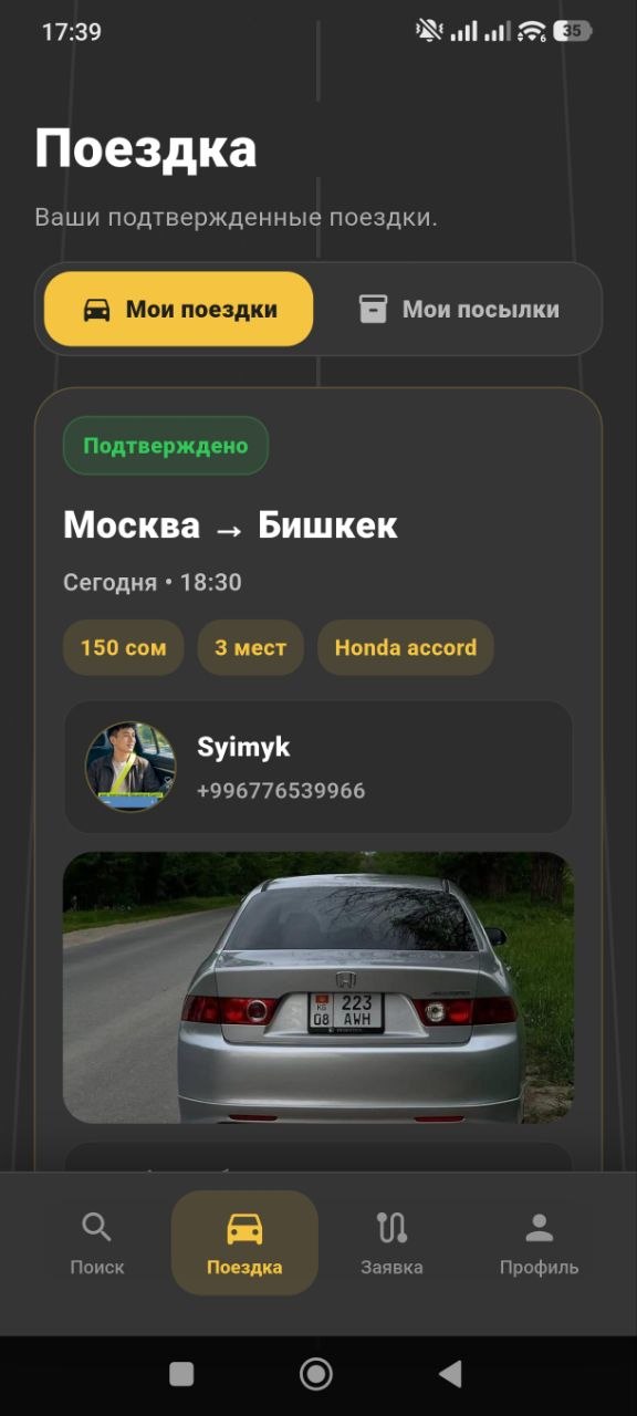 Подтверждённая поездка JolDo